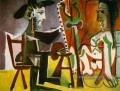 Der Künstler und sein Modell L artiste et son modèle 1 1963 kubistisch